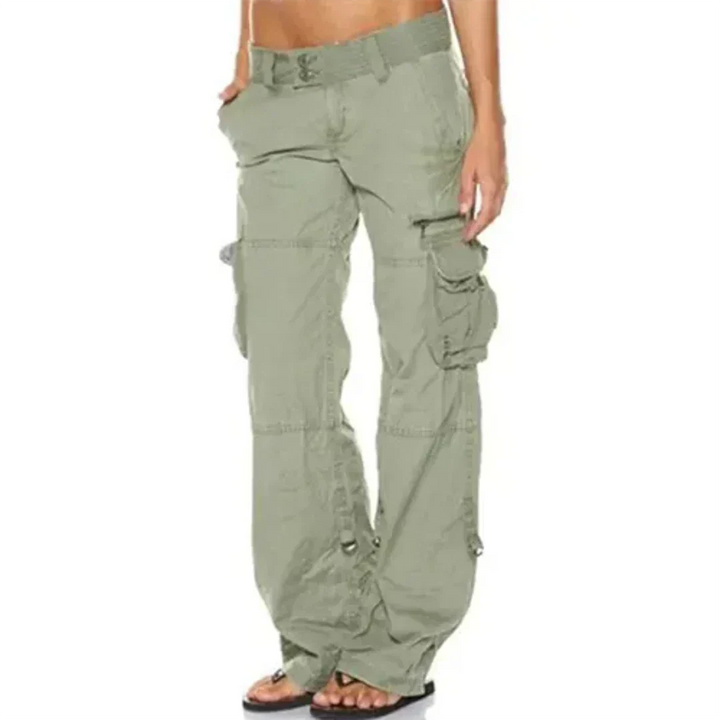 Levoire | Pantalon Cargo Stylé Pour Femme Vert