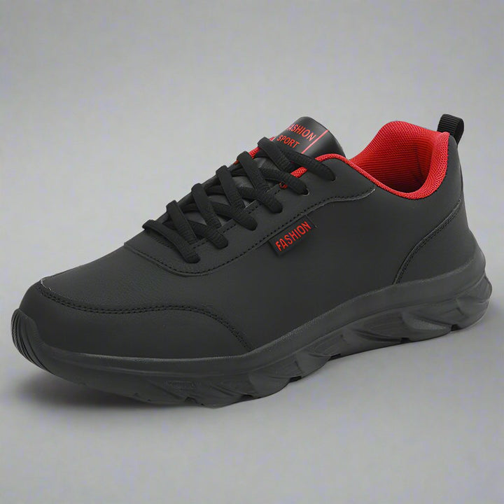 Levoire | Chaussures De Travail Antidérapantes Pour Femmes Avec Soutien Ergonomique Noir Rouge