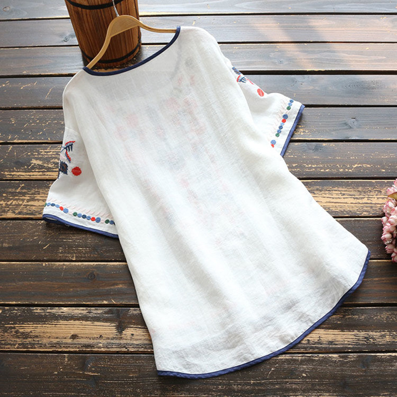 Levoire | Blouse Ethnique Brodée Décontractée