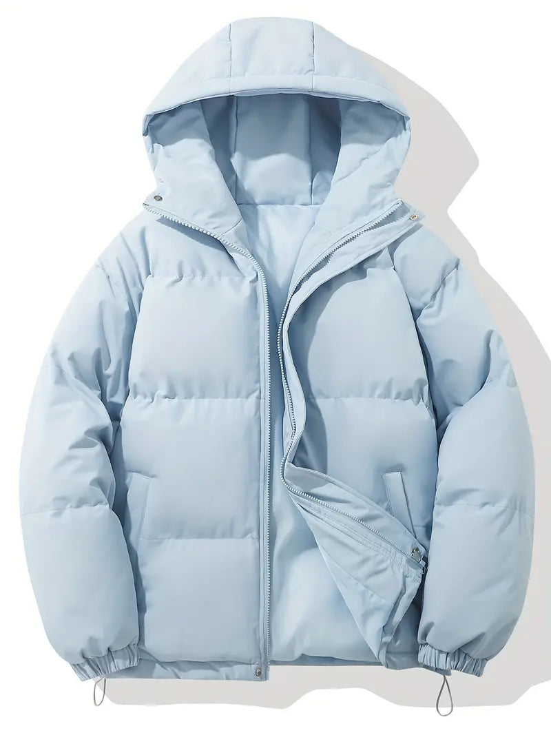 Levoire | Veste D'Hiver Doublée Avec Capuche Bleu clair