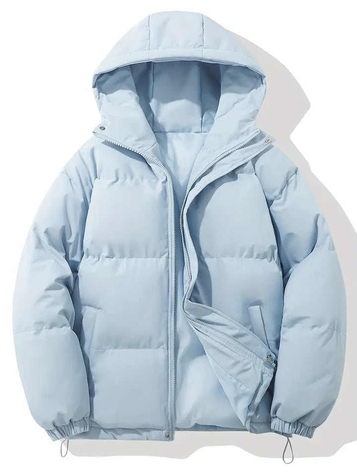 Levoire | Veste Chaude Au Design Classique Avec Capuche Bleu clair