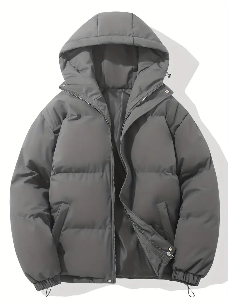 Levoire | Veste D'Hiver Doublée Avec Capuche Gris foncé