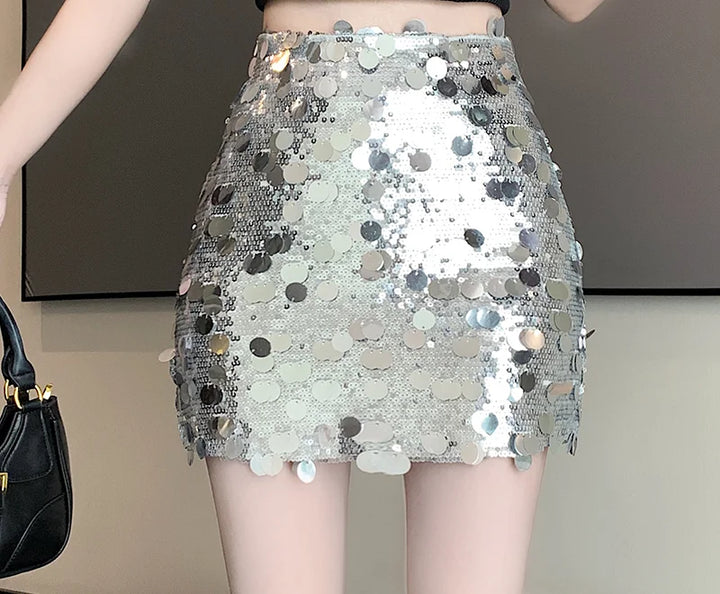 Levoire | Jupe Mini Moderne Scintillante Pour Femmes