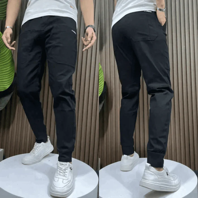 Levoire | Pantalon Cargo Skinny Stretch Noir + Noir