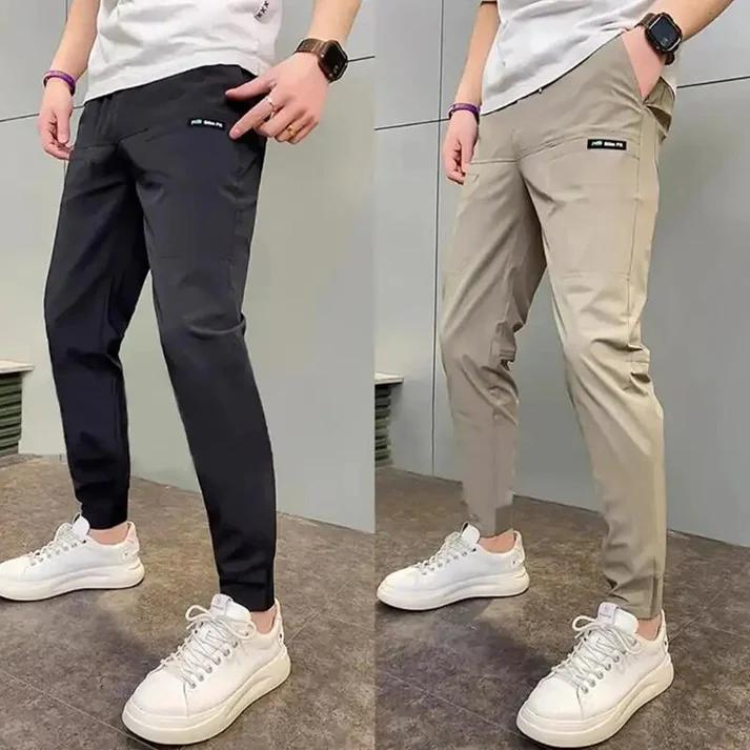 Levoire | Pantalon Cargo Skinny Stretch Noir + Khaki