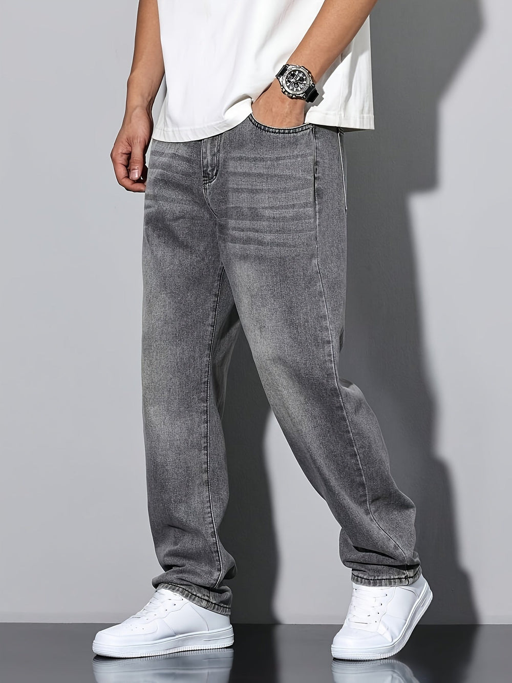 Levoire | Décontracté Loose Fit Straight Leg Jeans Pour Toutes Les Occasions