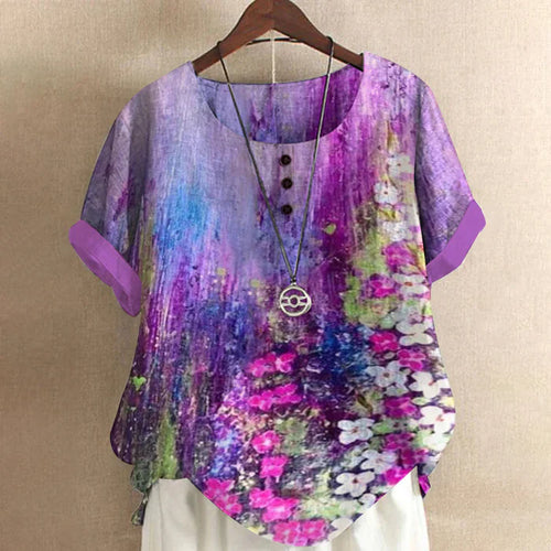 Levoire | Blouse À Fleurs De Lilas