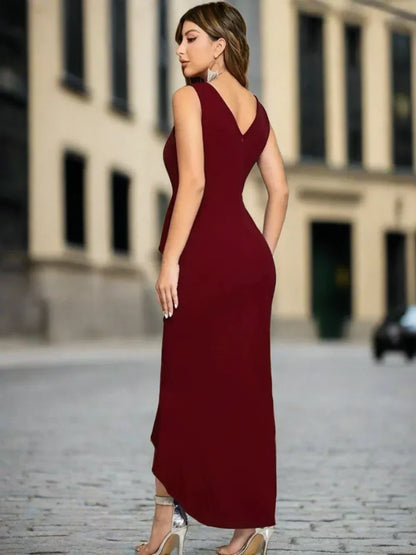 Levoire | Robe de soirée rouge vin