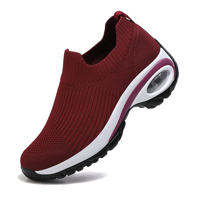 Levoire | Chaussures De Course Ergonomiques Orthopédiques Pour Femmes Bordeaux rouge