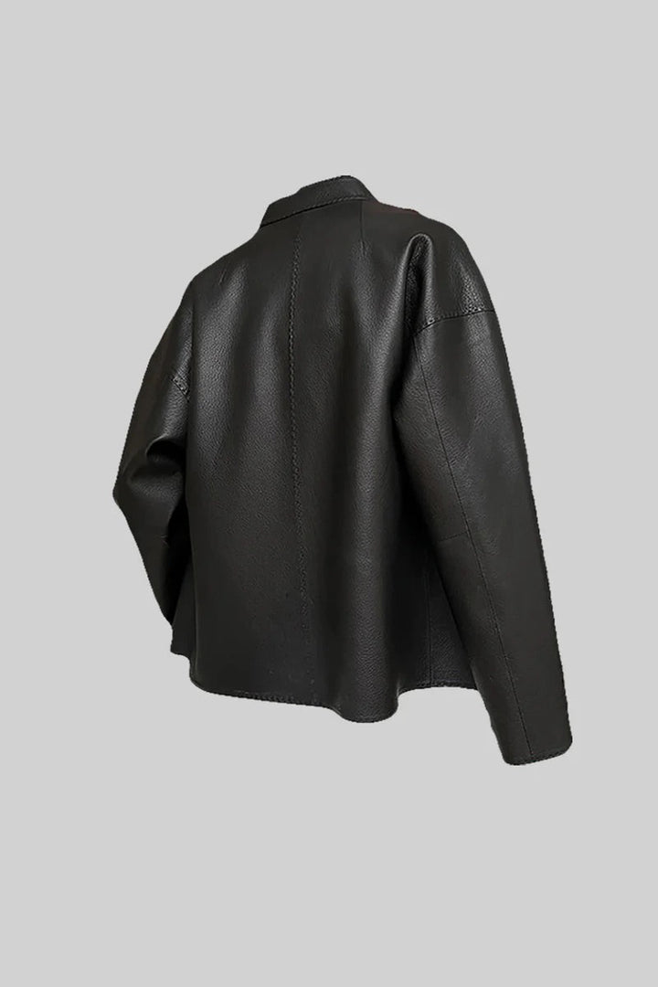 Levoire | Blazer En Simili Cuir Cintré