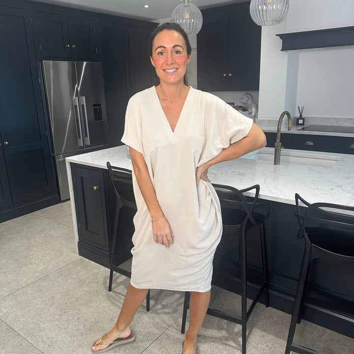 Levoire | Robe De Loisirs Élégante Et Stylée Beige