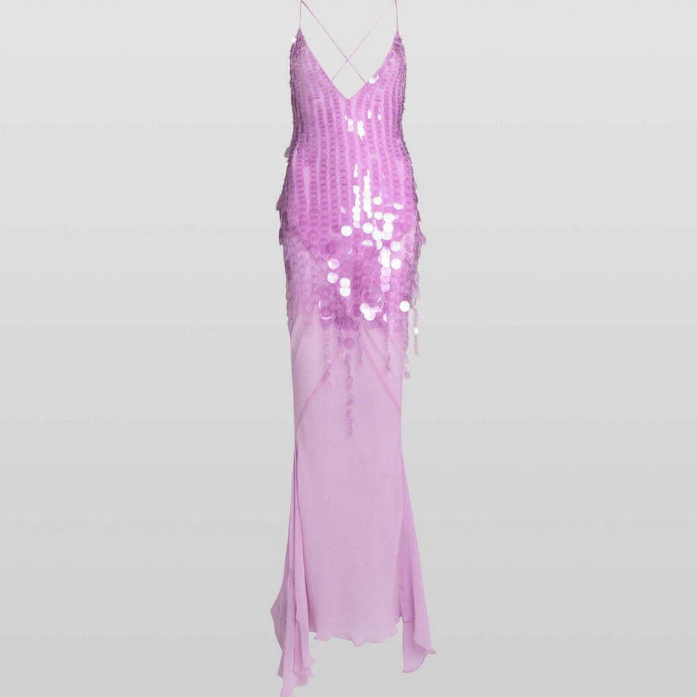 Levoire | Robe À Sequins Rosa