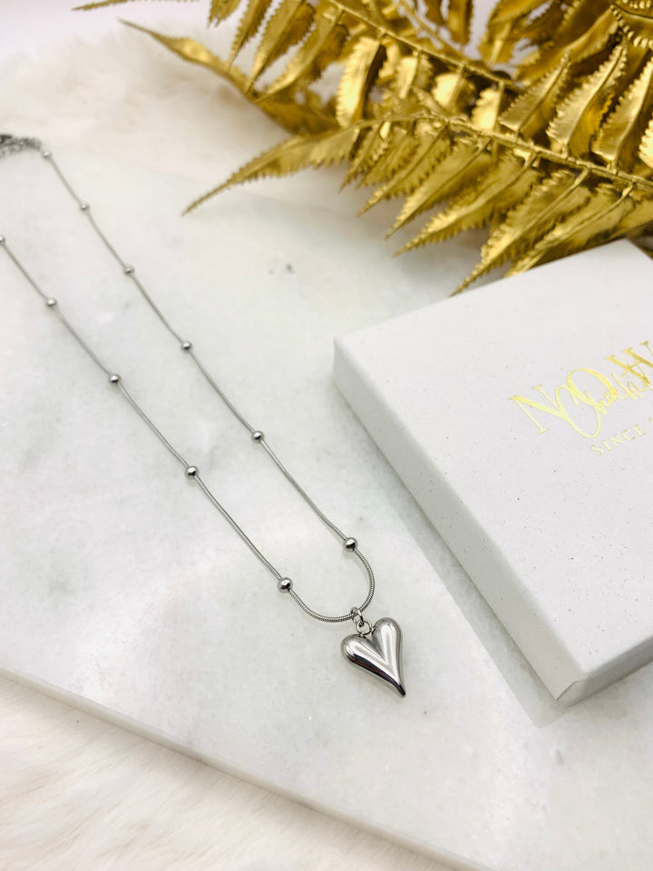 Levoire | Collier Pendentif Cœur Élégant Argent