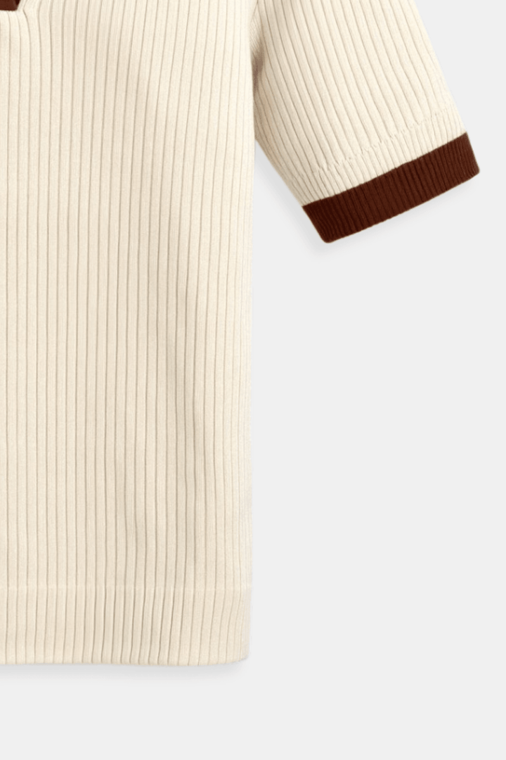 Levoire | Top En Tricot Bloc De Couleurs Polo