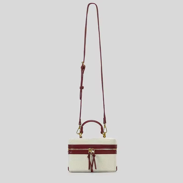 Levoire | Sac À Épaule Élégant En Toile Et Cuir