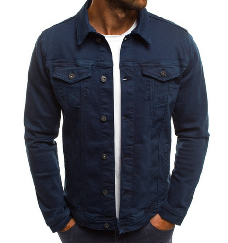 Levoire | Veste En Denim À Manches Longues Avec Poches