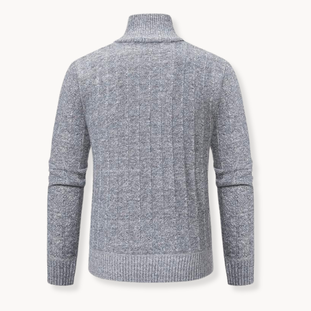 Levoire | Pull En Maille Avec Fermeture Éclair Quart Robuste