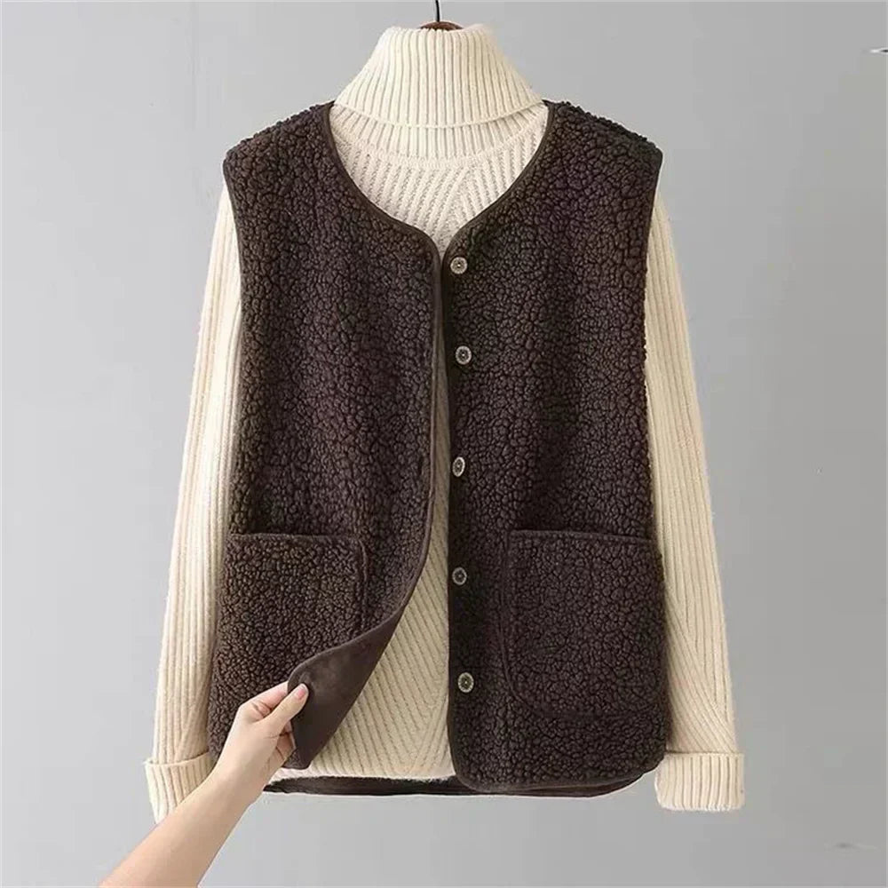 Levoire | Gilet En Laine Chic Polyvalent Marron