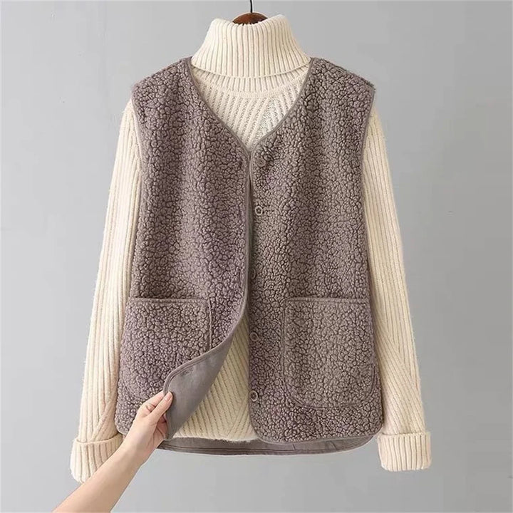 Levoire | Gilet En Laine Chic Polyvalent Khaki