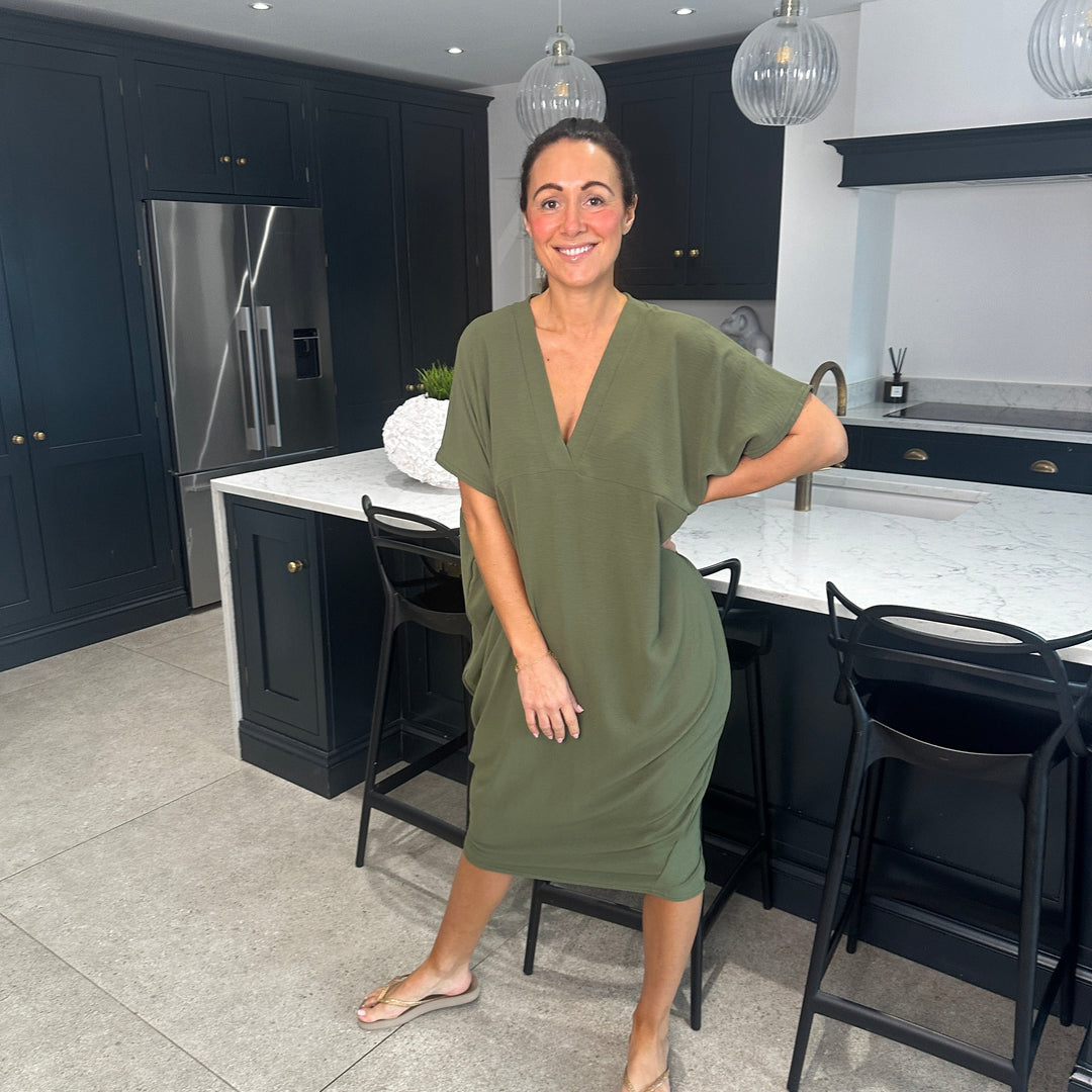Levoire | Robe Midi Avec Décolleté En V