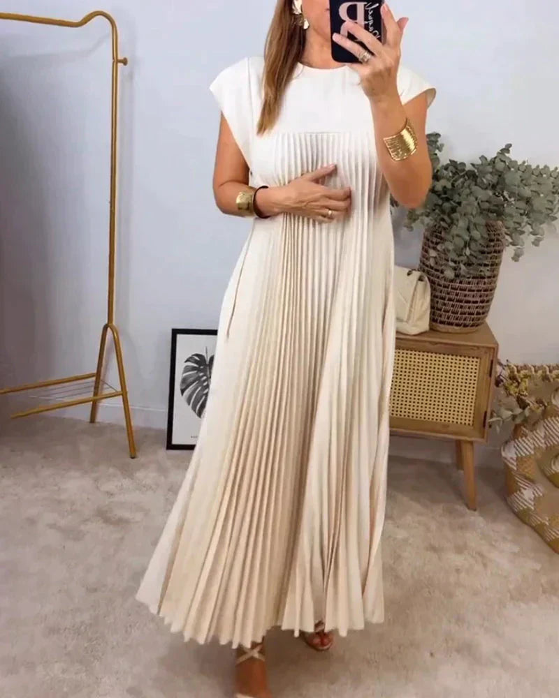 Levoire | Robe Plissée Élégante Longue