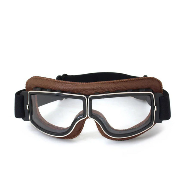 Levoire | Lunettes De Moto En Cuir Pour Hommes