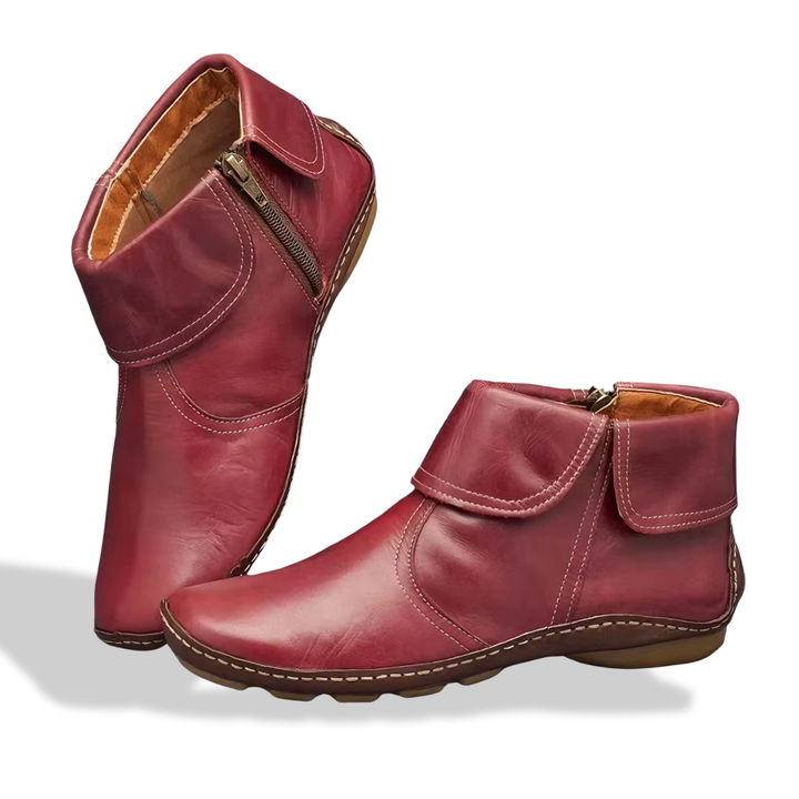 Levoire | Bottes à fermeture éclair latérale antidérapantes chaudes Rot