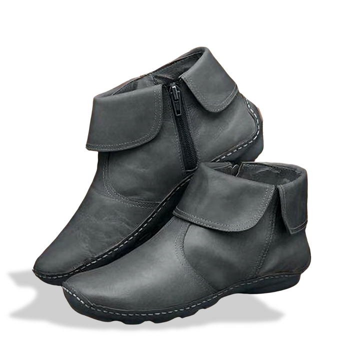 Levoire | Bottes à fermeture éclair latérale antidérapantes chaudes Gris