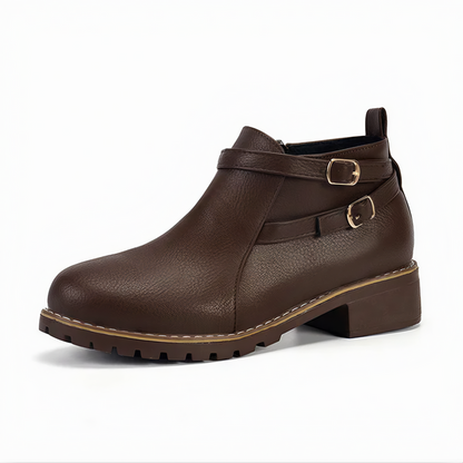 Levoire | Liukas Poches Latérales Zippées Boucles Bottines Braun