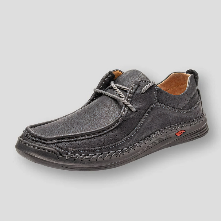 Levoire | Chaussures Confortables En Cuir Fait Main Antidérapantes Noir