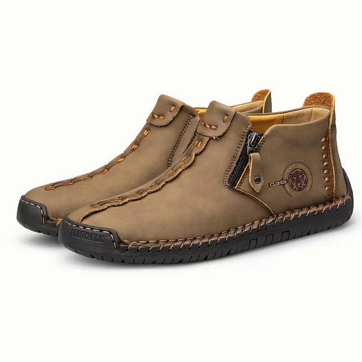 Levoire | Bottes De Cheville Imperméables Liukas Avec Fermeture Éclair Lumière brune