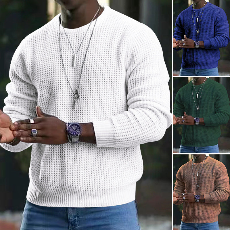 Levoire | Col Rond Pull Minimaliste Classe Pour Chaque Jour Blanc