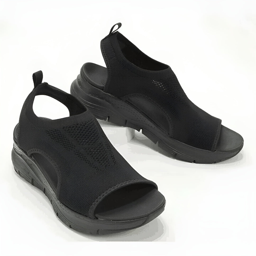 Levoire | Sandales Orthopédiques Élégantes Noir