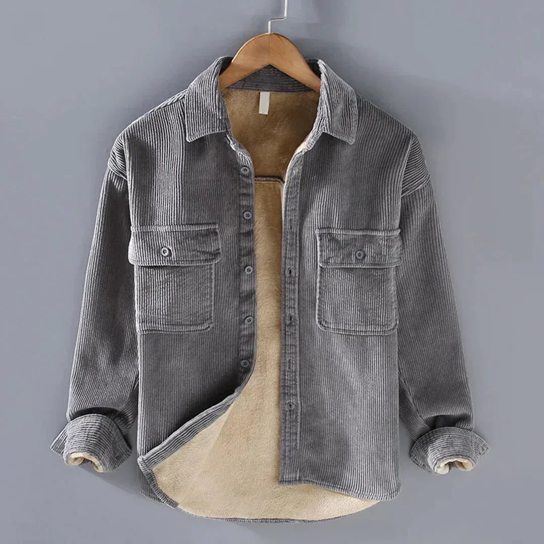 Levoire | Chemise En Velours Côtele Intemporel Hommes