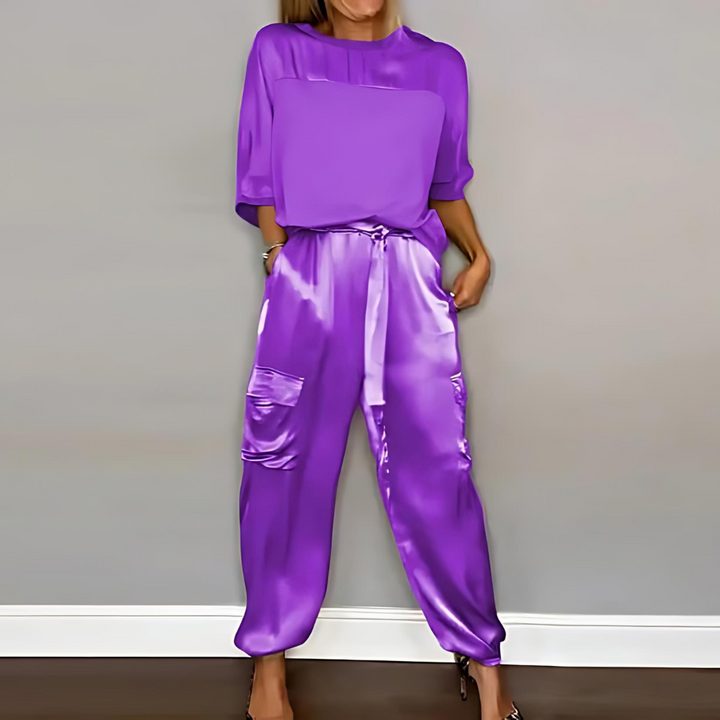Levoire | Élégante Styl 2 Pièce Dames Ensemble Lilas