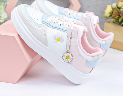 Levoire | Baskets Modernes Ultralégères Pour Femmes Blanc-Rose