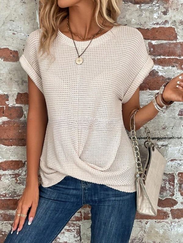 Levoire | T-Shirt De Loisirs À Manches Courtes abricot