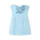 Levoire | Robe Mini À Trous En Fleurs 3D Bleu