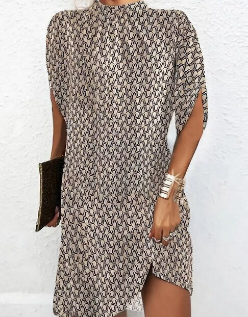 Levoire | Robe Avec Des Manches Chauve-Souris Style Moderne Braun