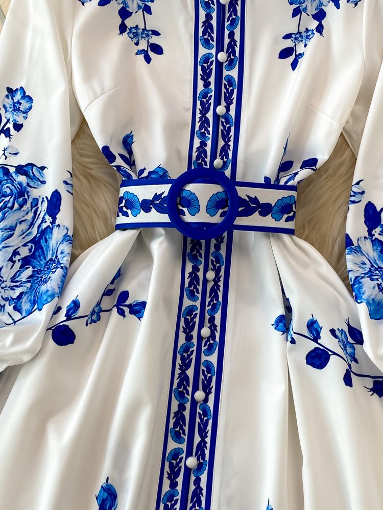 Levoire | Robe Maxi Vintage Avec Motif Floral Pour Femmes