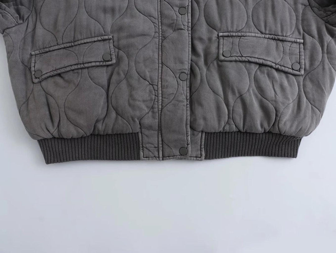 Levoire | Grande Taille Veste Bombardier Avec Design Doublé Pour Femmes