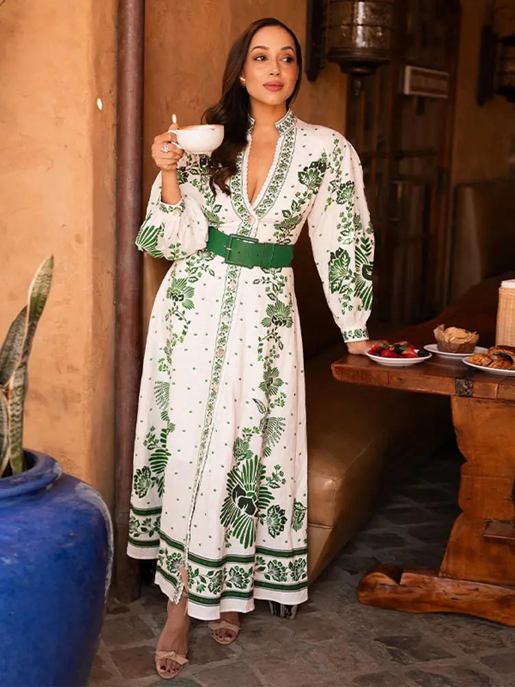 Levoire | Robe maxi élégante d'automne