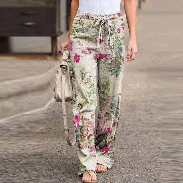 Levoire | Imprimé Rétro Pantalon Lilas