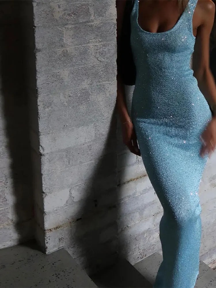 Levoire | Robe Maxi Dos Nageur En Tricot