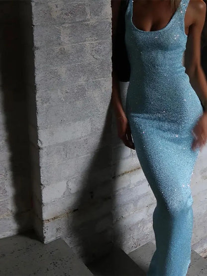 Levoire | Robe Maxi Dos Nageur En Tricot