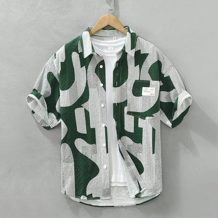 Levoire | Chemise Respirante Elegant Hommes Vert