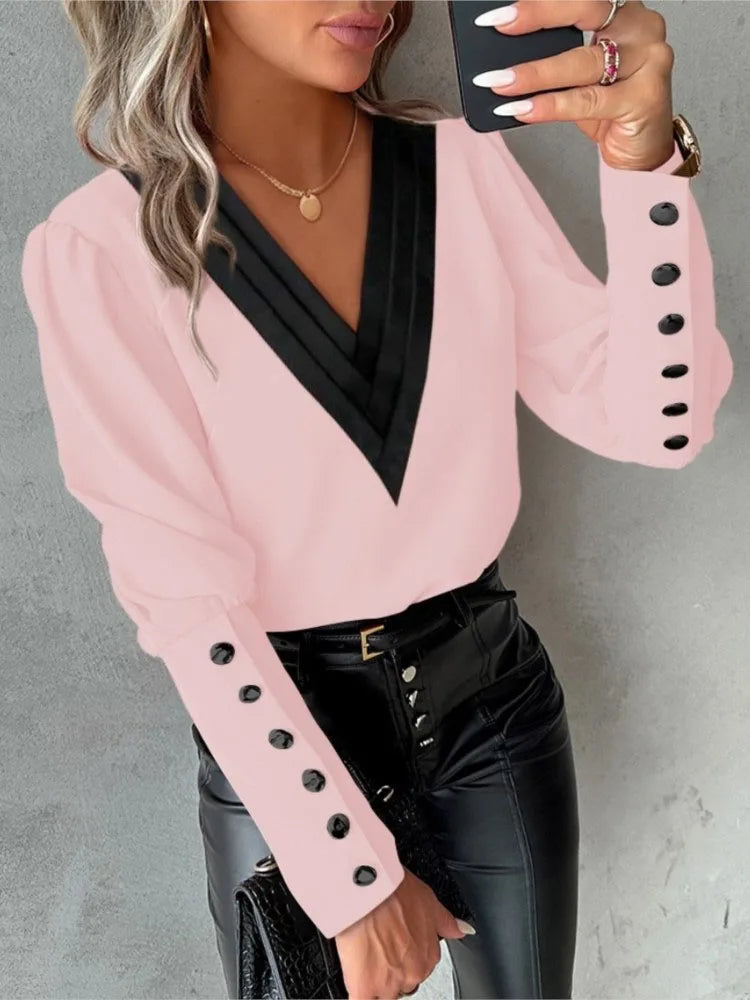 Levoire | Blouse Élégante Avec Décolleté En V
