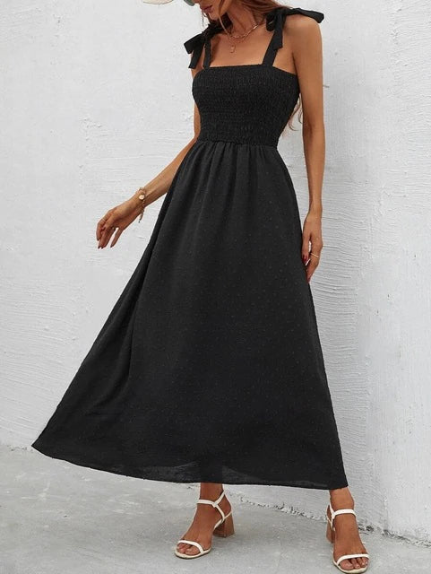 Levoire | Robe Élégante Sans Manches Noir