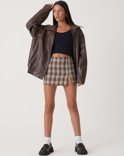 Levoire | Veste En Cuir Grande Taille Fermeture Éclair Bomber Veste En Cuir Femmes