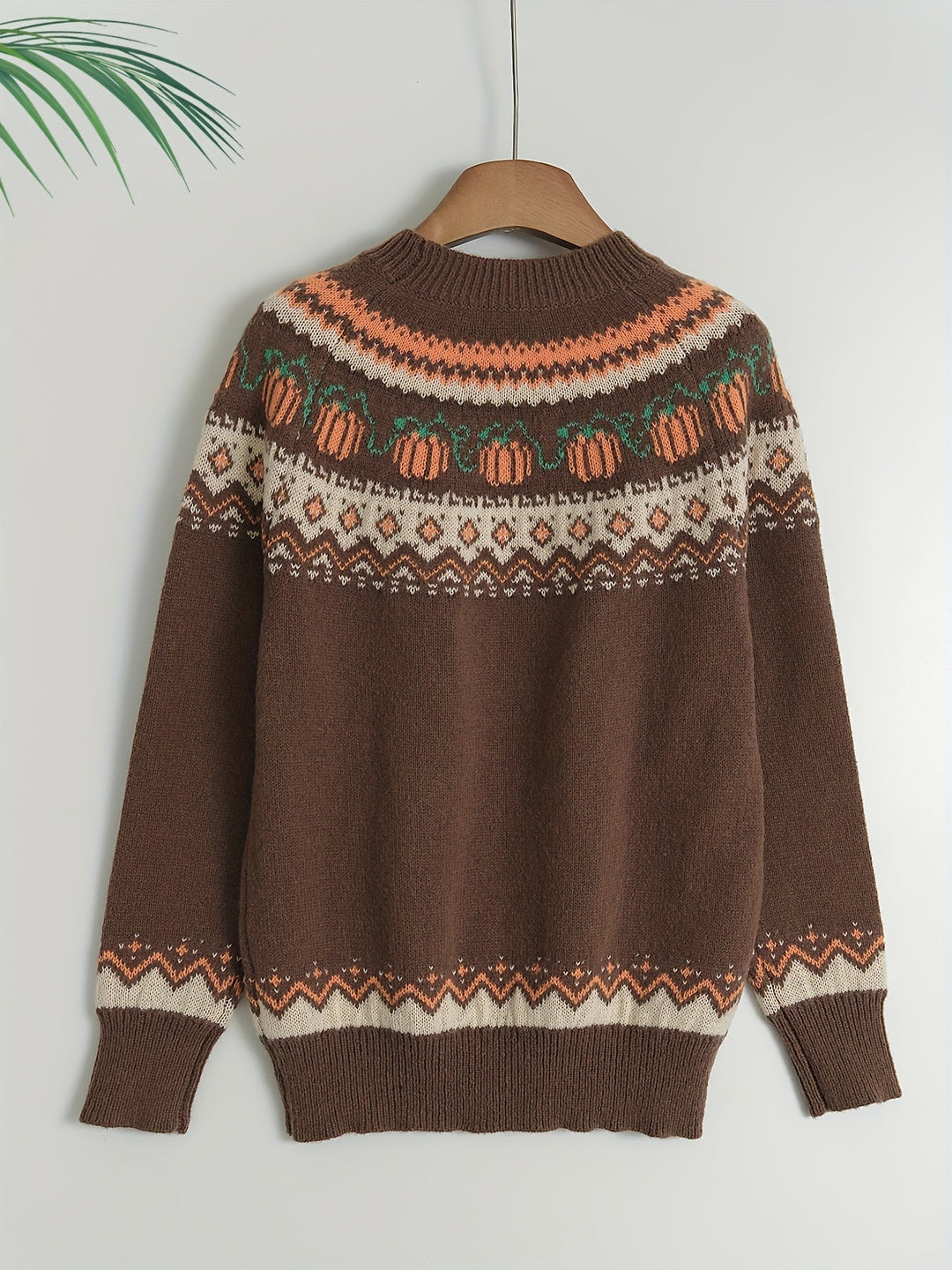 Levoire | Pull En Tricot À Col Rond Kürbis